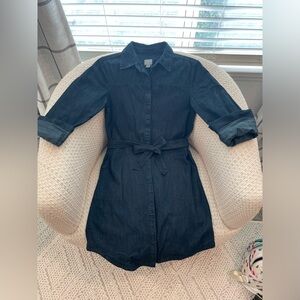 A New Day soft denim button down dress